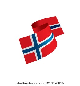 Norway flag, vector illustration