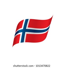 Norway flag, vector illustration