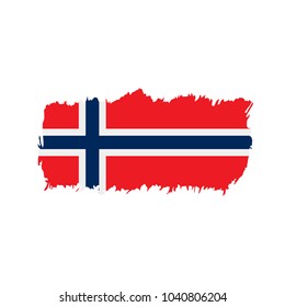 Norway flag, vector illustration