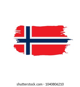 Norway flag, vector illustration
