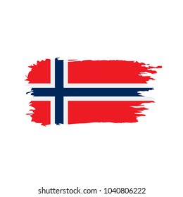 Norway flag, vector illustration