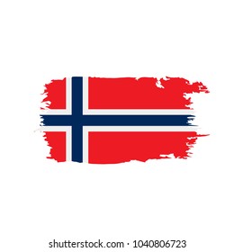 Norway flag, vector illustration