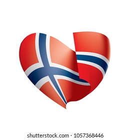 Norway flag, vector illustration