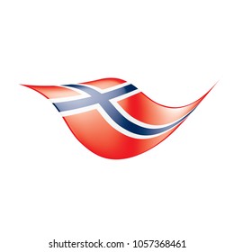 Norway flag, vector illustration