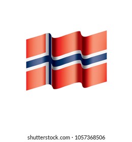 Norway flag, vector illustration