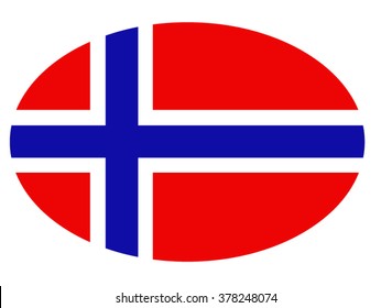 Norway flag, vector illustration