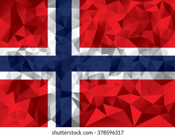 Norway flag vector illustration.
