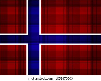 Norway Flag vector illustration. National Flag of Norway.