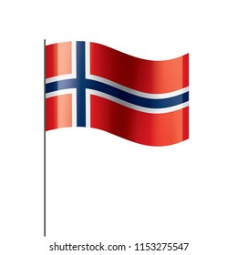 Norway Flag Vector Illustration On White Stock Vector Royalty Free