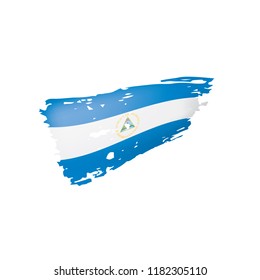 Norway flag, vector illustration on a white background.