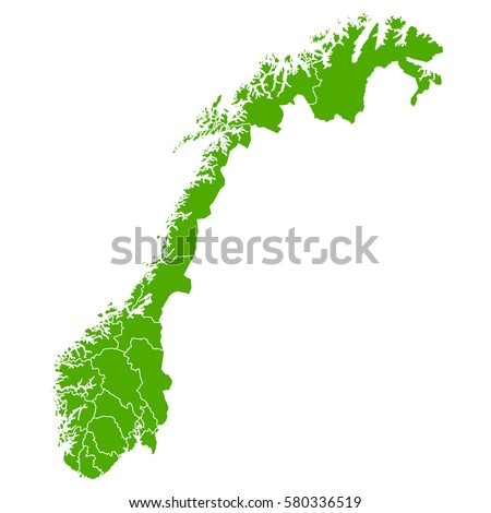 norway green map