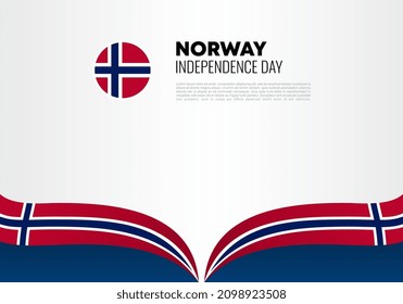 Norway Independence day background banner poster for national celebration on may 17 th.