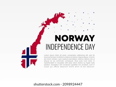 Norway Independence day background banner poster for national celebration on may 17 th.