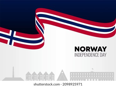 Norway Independence Day Background Banner Poster For National Celebration On May 17 Th.