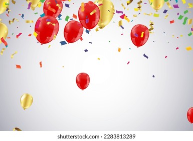 Norway Independence Day poster. Patriotic holiday. Norway balloons