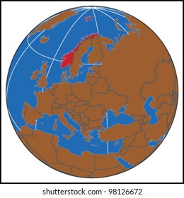 Norway Locate Map