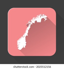 Norway map with borders isolated on background