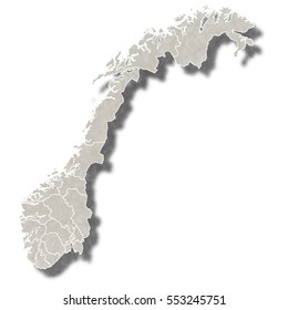 Norway map city icon