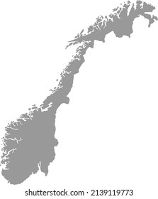 Mapa noruego sobre el png o fondo transparente, Símbolos de Noruega . ilustración vectorial