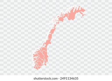 Norway Map salmon Color Background quality files png