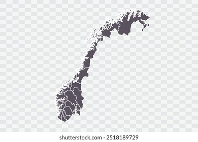 Noruega Mapa Smoke Color on White Background qualidade arquivos Png