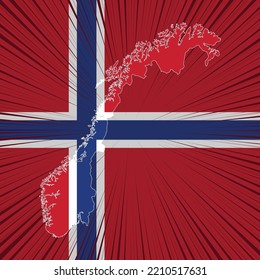 Norway National Day Map Design