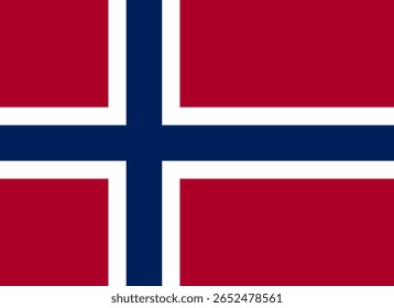 Norway national flag. Flag of Norway