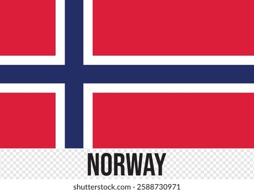 Norway national flag for national day celebrations or Banner , poster, card, web, social media and digital use, print media vector.