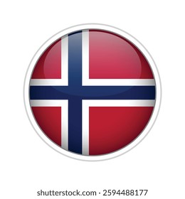 Norway national flag Official state symbol of country.