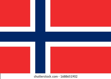 Norway national flag. Perfect for Business concepts, backgrounds, backdrop, poster, sticker, banner, label and wallpaper.