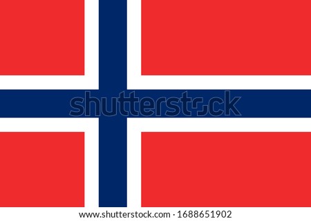 Norway national flag. Perfect for Business concepts, backgrounds, backdrop, poster, sticker, banner, label and wallpaper.