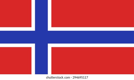 Norway national flag. Vector EPS8