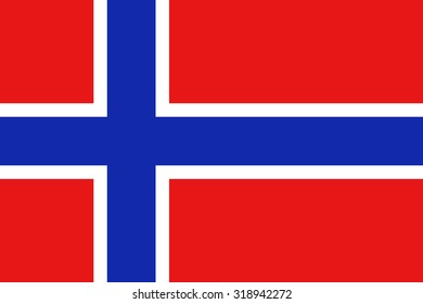 Norway national flag. Vector EPS8