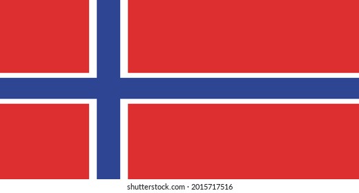 Norway National Flag Vector Format eps10