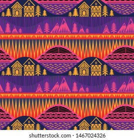 Norway pattern seamless design graphic