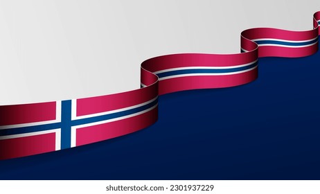 Norway ribbon flag background. Element of impact for the use you want to make of it.