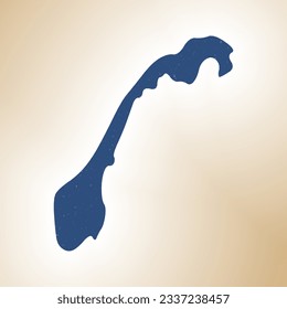 Norway shape on gradient background. Country map with scratch texture. Norway vibrant poster. Charming vector illustration.