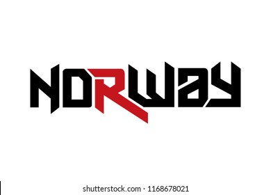 Norway typography design vector, for t-shirt, poster and other uses