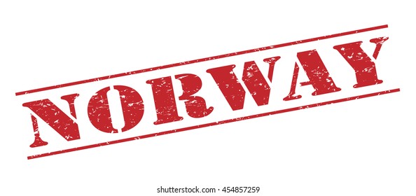 norway vector stamp on white background