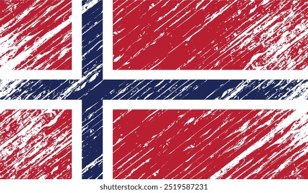 Textura de fondo de grunge de bandera noruega