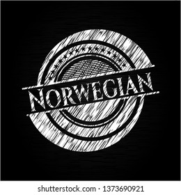 Norwegian with chalkboard texture
