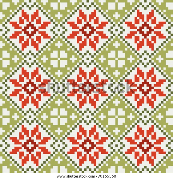 Norwegian Fabric 3: vector de stock (libre de regalías) 90165568