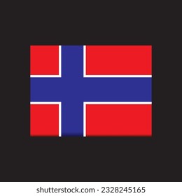 norwegian flag vector design, norwegian flag template, norwegian country flag.