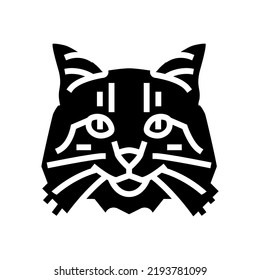 norwegian forest cat cute pet glyph icon vector. norwegian forest cat cute pet sign. isolated symbol illustration