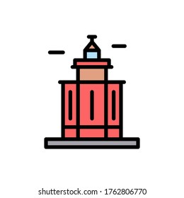 Norwegian, lighthouse icon. Simple color with outline vector elements of pharos icons for ui and ux, website or mobile application