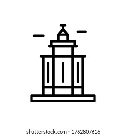 Norwegian, lighthouse icon. Simple line, outline vector elements of pharos icons for ui and ux, website or mobile application