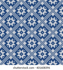 Norwegian motives Seamless Knitting Pattern