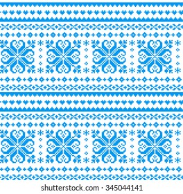 norwegian new year's and christmas pattern pixel