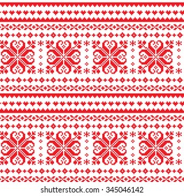 norwegian new year's and christmas pattern pixel