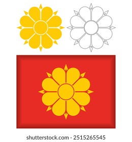 Capital Regional Norueguesa Da Cidade De Trondheim Flag Vetor Illustration
